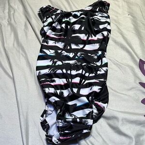 Palm tree gymnastics leotard